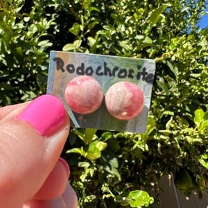 Rhodochrosite Earrings
